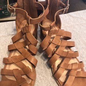 XOXO Brown Sandals; Size 5